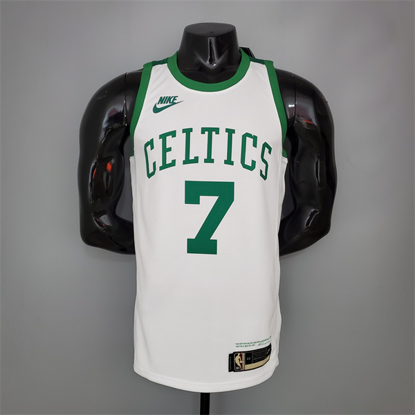 Nueva Camisetas Boston Celtics (Brown #7) Blanco 75th Anniversary