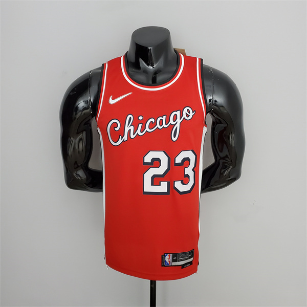 Camisetas Chicago Bulls (Jordan #23) Rojo 75th Anniversary City Edition