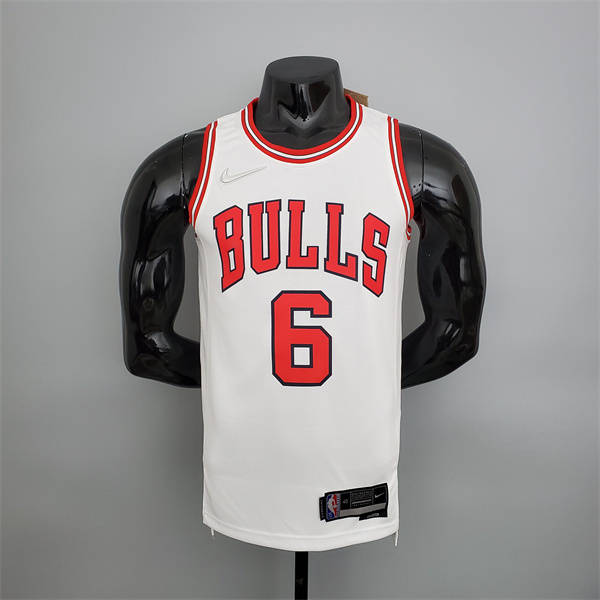Camisetas Chicago Bulls (Caruso #6) Blanco 75th Anniversary