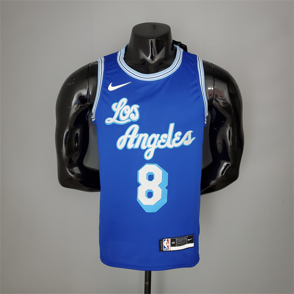 Camisetas Los Angeles Lakers (Bryant #8) 2021 Retro Azul