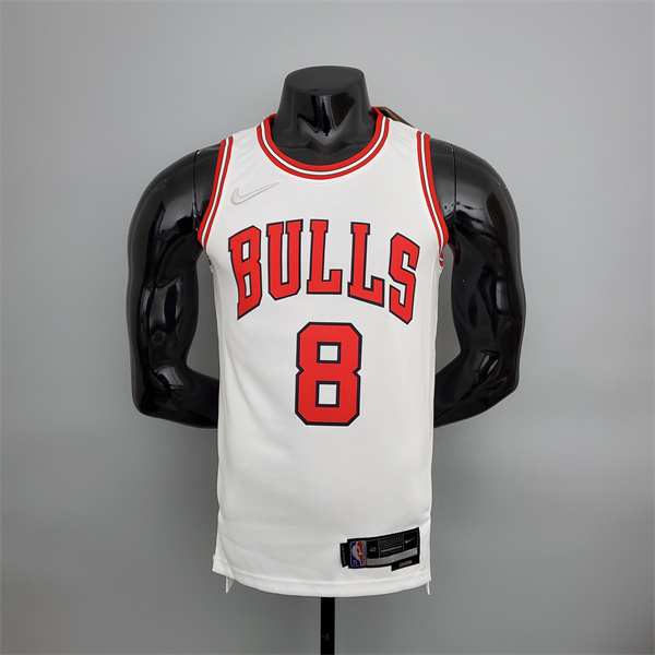 Camisetas Chicago Bulls (LaVine #8) Blanco 75th Anniversary
