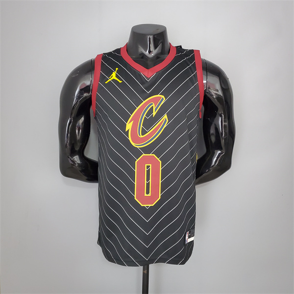 Camisetas Cleveland Cavaliers (Love #0) 2021 Negro Jordan Theme Limited Edition