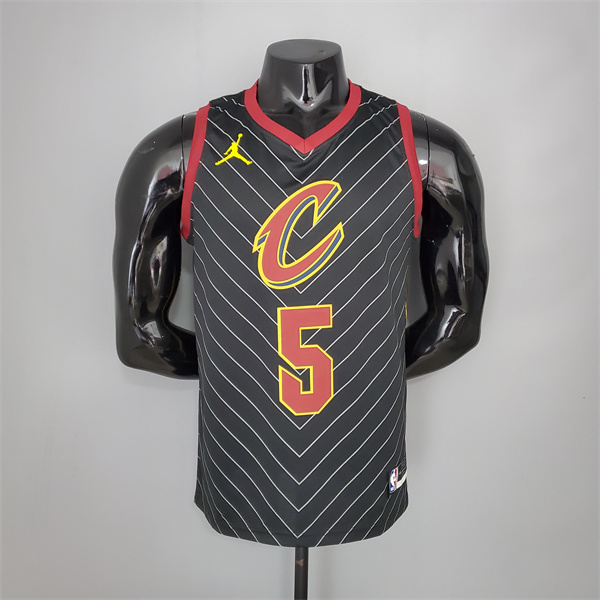 Camisetas Cleveland Cavaliers (Smith Jr.#5) 2021 Negro Jordan Theme Limited Edition