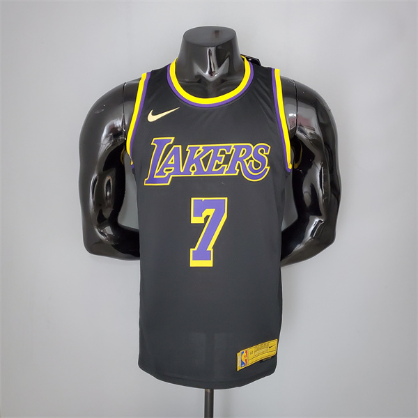 Camisetas Los Angeles Lakers (Anthony #7) 2021 Negro Bonus Edition