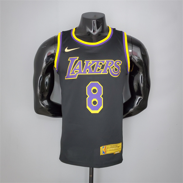 Camisetas Los Angeles Lakers (Bryant #8) 2021 Negro Bonus Edition