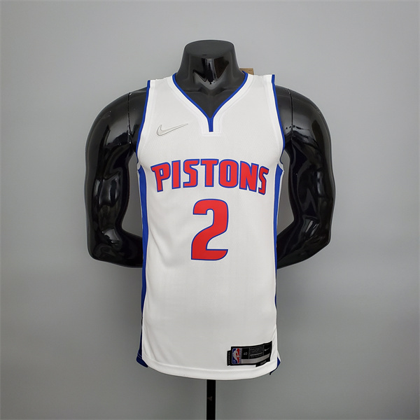 Camisetas Detroit Pistons (Cunningham #2) Blanco 75th Anniversary