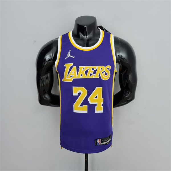 Camisetas Los Angeles Lakers (Bryant #24) Púrpura 75th Anniversary