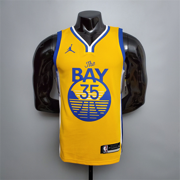 Nueva Camisetas Golden State Warriors (Durant #35) Amarillo