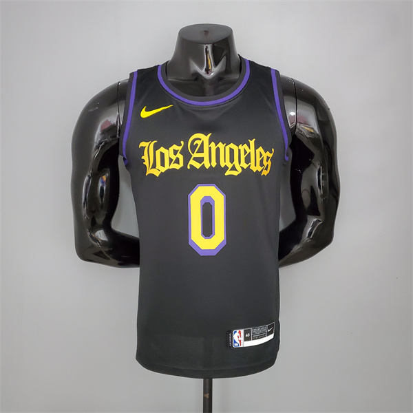 Camisetas Los Angeles Lakers (Young #0) 2021 Negro