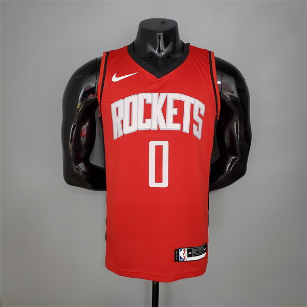 Camisetas Houston Rockets (Westbrook #0) 2021 Rojo