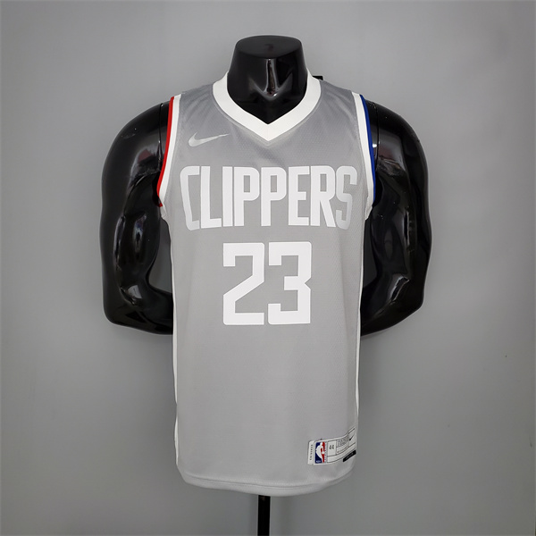 Camisetas Los Angeles Clippers (Williams #23) 2021 Gris Bonus Edition