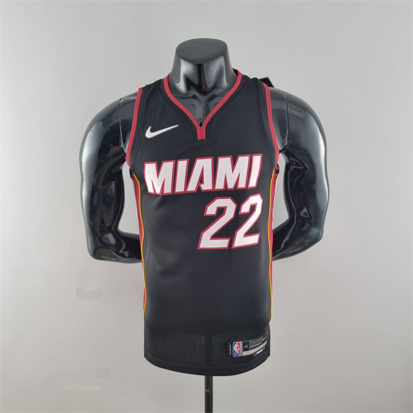 Camisetas Miami Heat (Butler #22) Negro 75th Anniversary