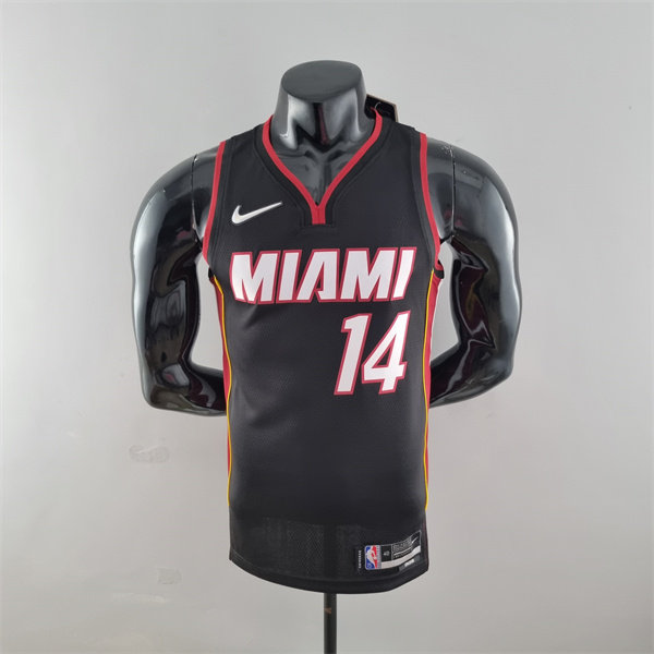 Camisetas Miami Heat (Herro #14) Negro 75th Anniversary