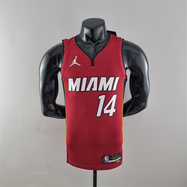 Camisetas Miami Heat (Herro #14) Vino tinto 75th Anniversary