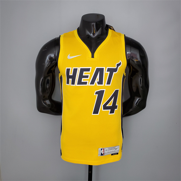 Camisetas Miami Heat (Herro #14) 2021 Amarillo Bonus Edition