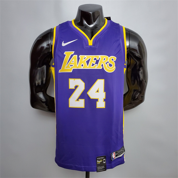 Camisetas Los Angeles Lakers (Bryant #24) Púrpura/Amarillo