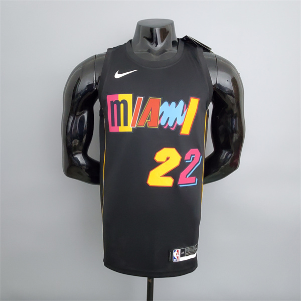 Nueva Camisetas Miami Heat (Butler #22) 2022 Season Negro City Edition