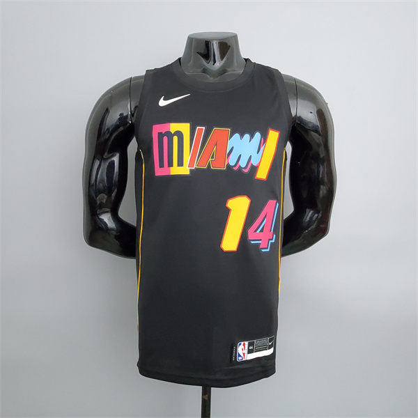 Camisetas Miami Heat (Herro #14) 2022 Season Negro City Edition