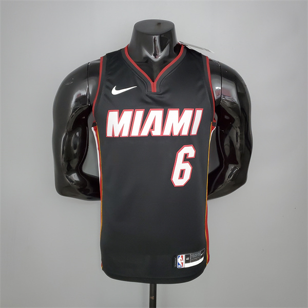Camisetas Miami Heat (James #6) Negro