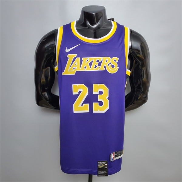 Camisetas Los Angeles Lakers (James #23) Púrpura