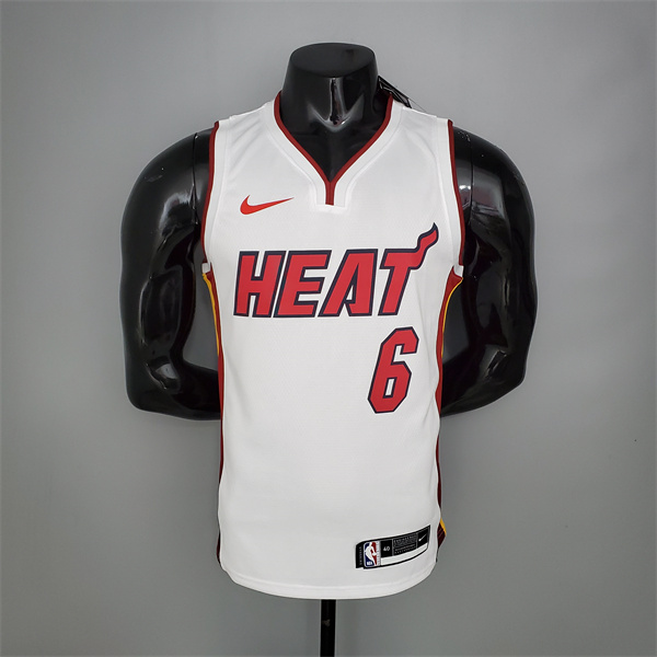 Camisetas Miami Heat (James #6) Blanco