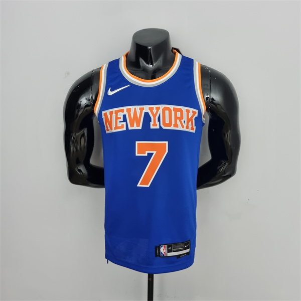 Camisetas New York Knicks (Anthony #7) Azul 75th Anniversary
