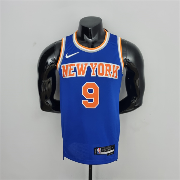 Camisetas New York Knicks (Barrett #17) Azul 75th Anniversary