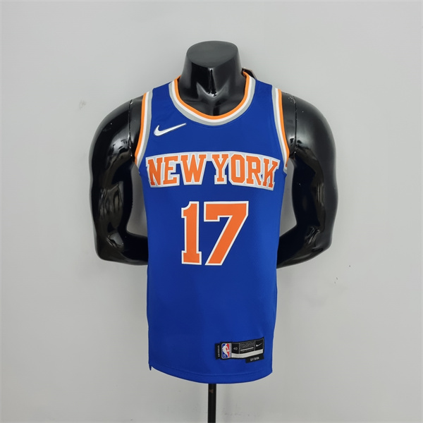 Camisetas New York Knicks (Lin #17) Azul 75th Anniversary