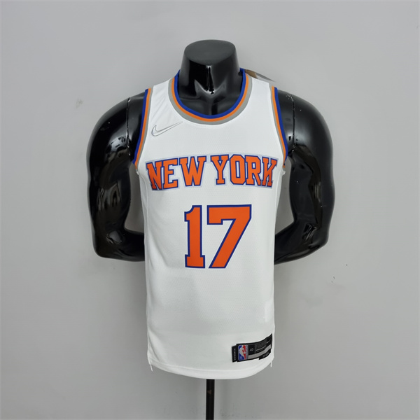 Camisetas New York Knicks (Lin #17) Blanco 75th Anniversary