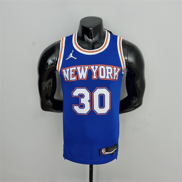 Camisetas New York Knicks (Randle #30) Azul 75th Anniversary Jordan Limited