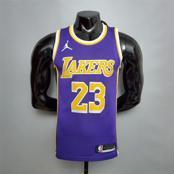 Camisetas Los Angeles Lakers (James #23) Púrpura Theme Encolure Ronde