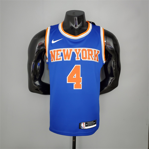 Camisetas New York Knicks (Rosa #4) 2021 Azul