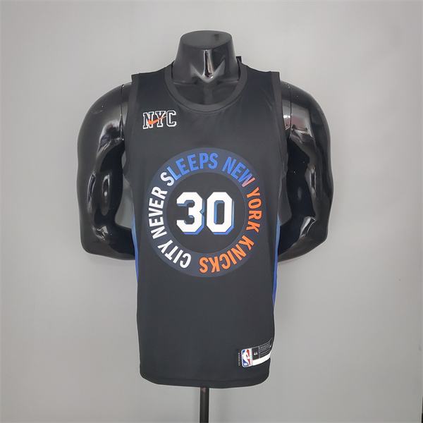 Camisetas New York Knicks (Randle #30) 2021 Negro City Edition