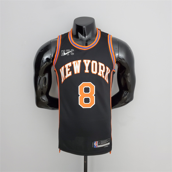 Camisetas New York Knicks (Walker #8) 2022 Season Negro Urban Edition