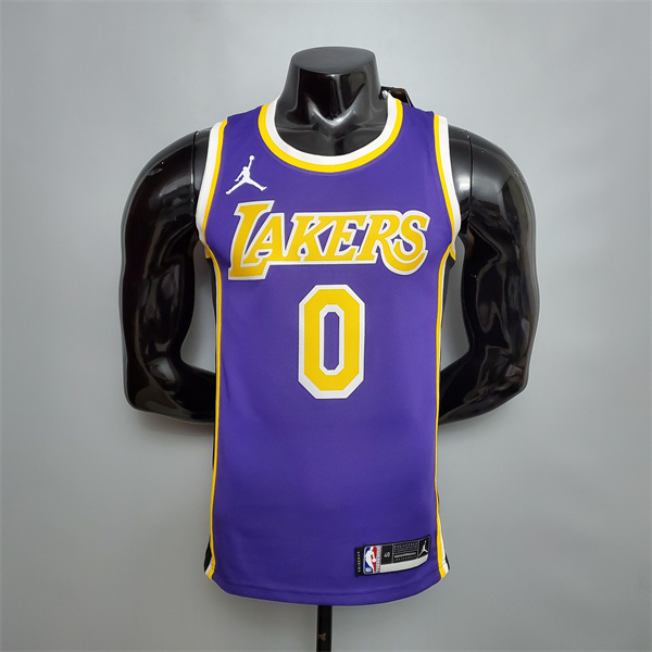 Camisetas Los Angeles Lakers (Kuzma #0) Púrpura Theme Encolure Ronde