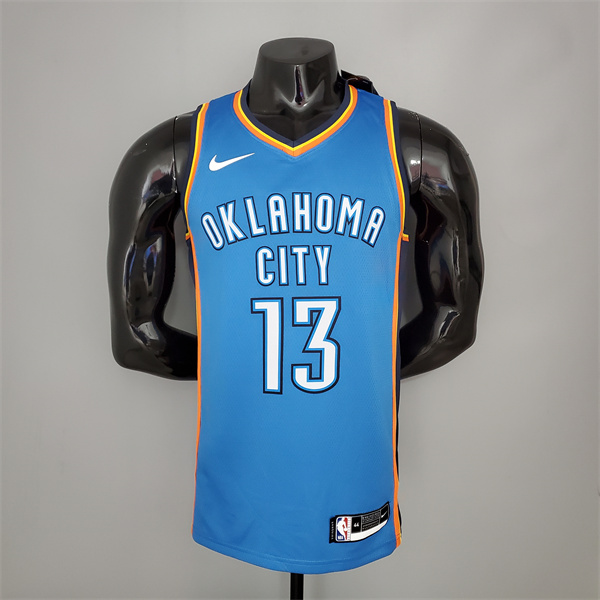 Camisetas Oklahoma City Thunder (George #13) Azul
