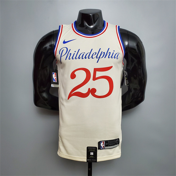 Camisetas Philadelphia 76ers (Simmons #25) 2020 Beige City Limited Edition