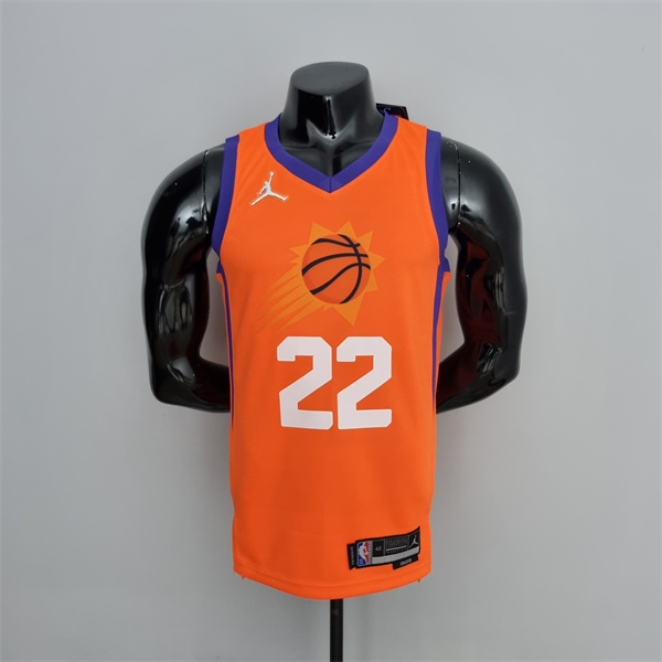 Camisetas Phoenix Suns (Ayton #22) Naranja 75th Anniversary Jordan Theme