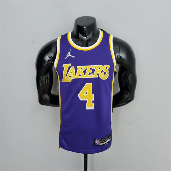 Camisetas Los Angeles Lakers (Rondo #4) Púrpura 75th Anniversary