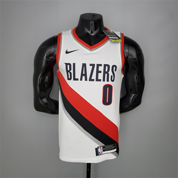 Camisetas Portland Trail Blazers (Lillard #0) 2021 Primera Negro