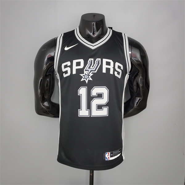 Camisetas San Antonio Spurs (Aldridge #12) Negro