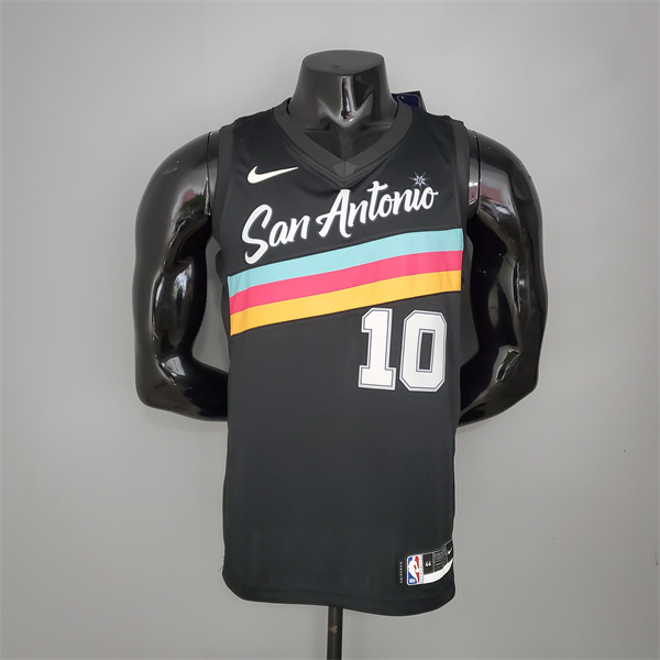 Nueva Camisetas San Antonio Spurs (DeRozan #10) Negro City Edition
