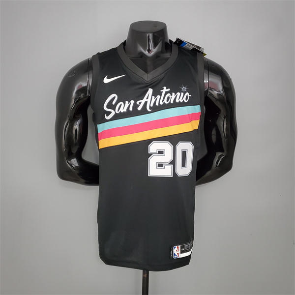 Nueva Camisetas San Antonio Spurs (Ginobili #20) Negro City Edition