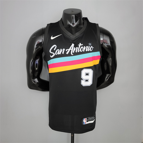 Nueva Camisetas San Antonio Spurs (Parker #9) Negro City Edition