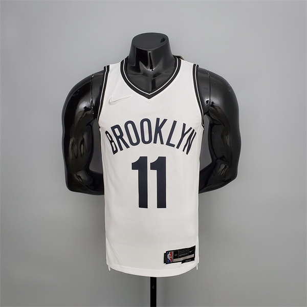 Camisetas Brooklyn Nets (Irving #11) Blanco 75th Anniversary