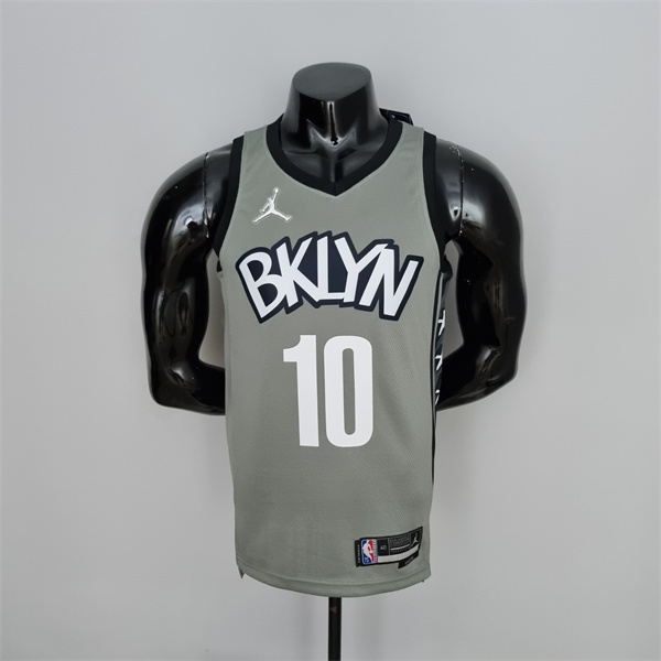 Camisetas Brooklyn Nets (Simmons #10) Gris 75th Anniversary City Edition