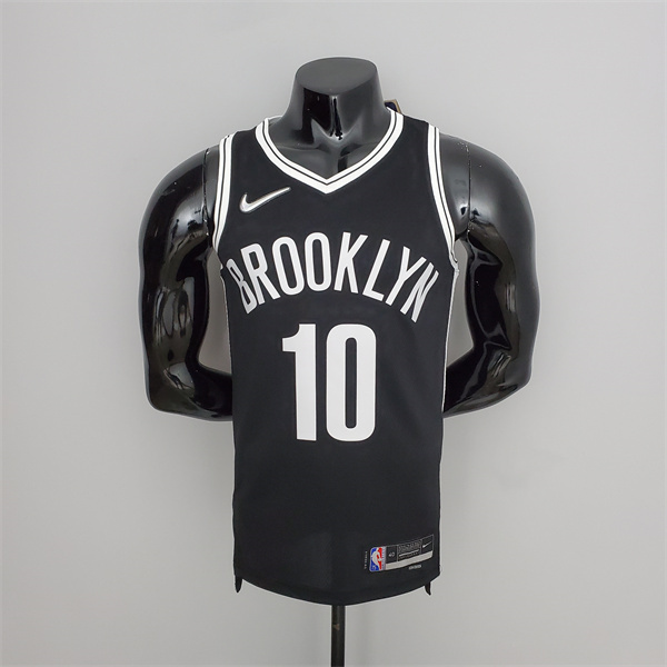 Camisetas Brooklyn Nets (Simmons #10) Negro 75th Anniversary