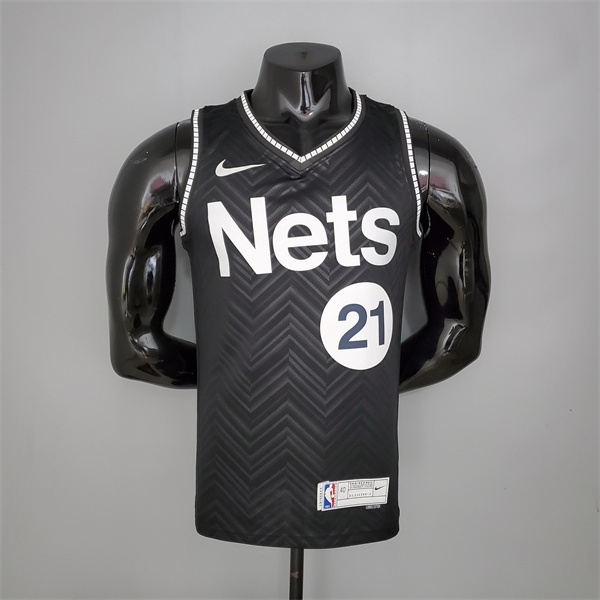 Camisetas Brooklyn Nets (Harden #13) 2021 Negro Bonus Edition