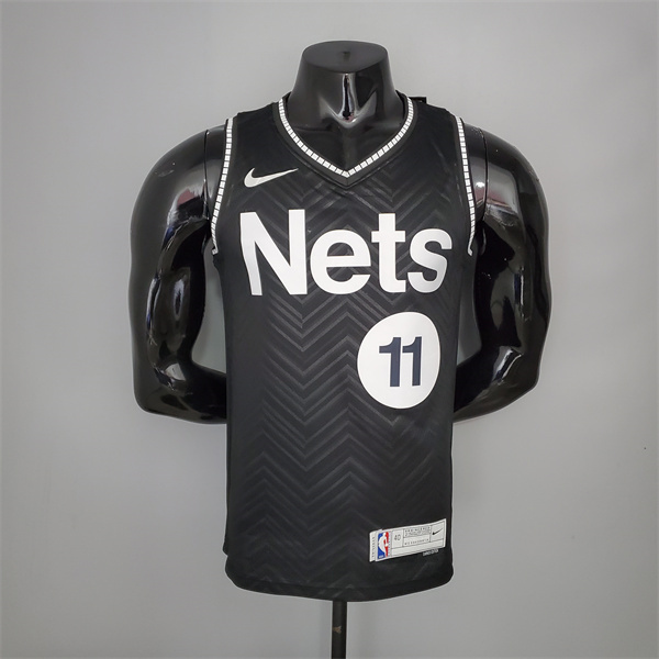 Camisetas Brooklyn Nets (Irving #11) 2021 Negro Bonus Edition