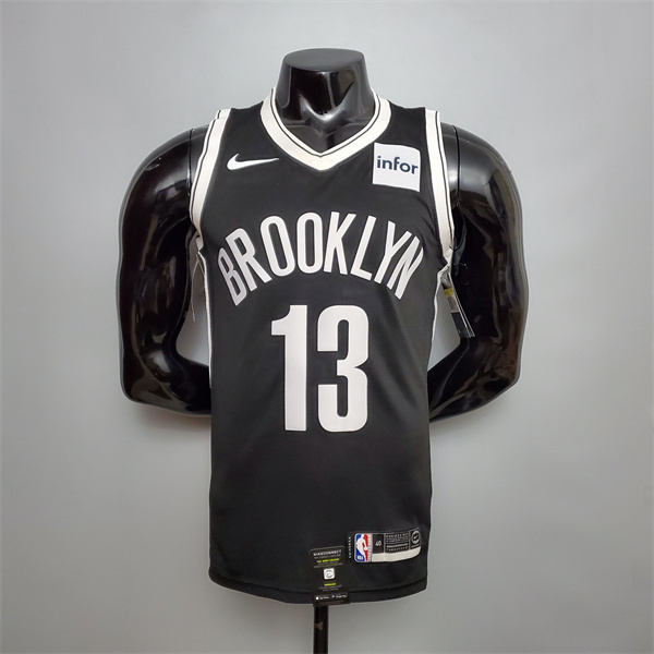 Camisetas Brooklyn Nets (Harden #13) Negro